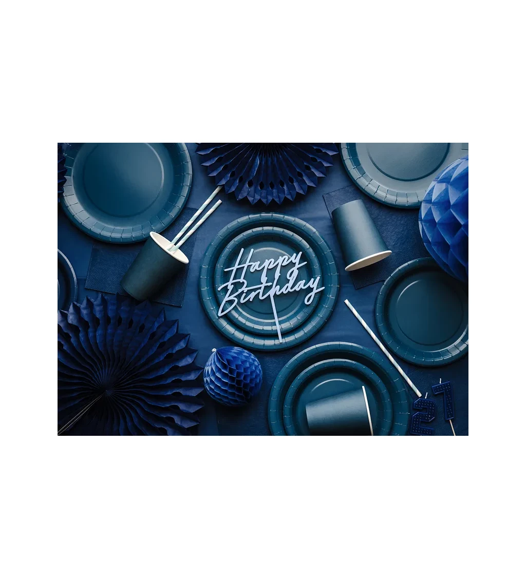 Papírové kelímky tmavě modré