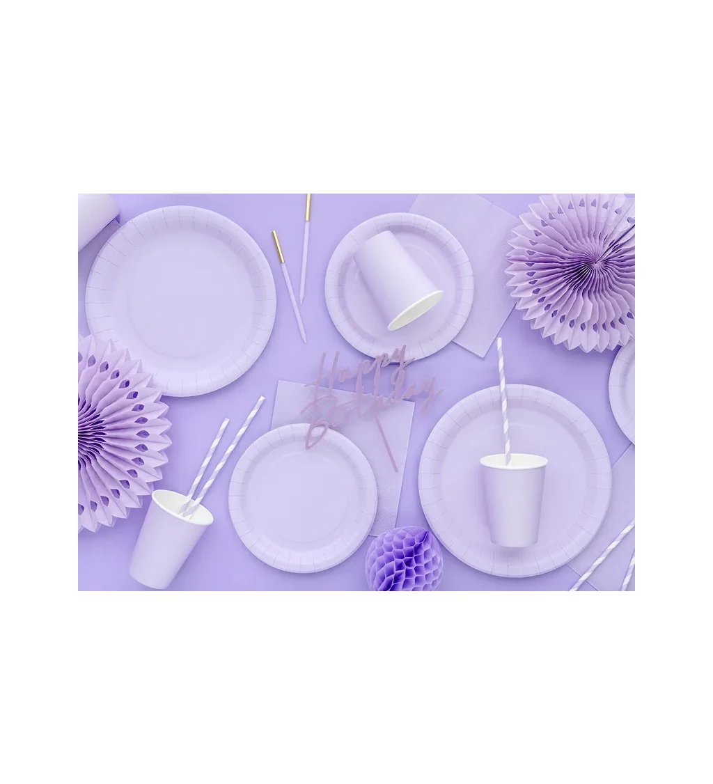 Papírové kelímky levandulové