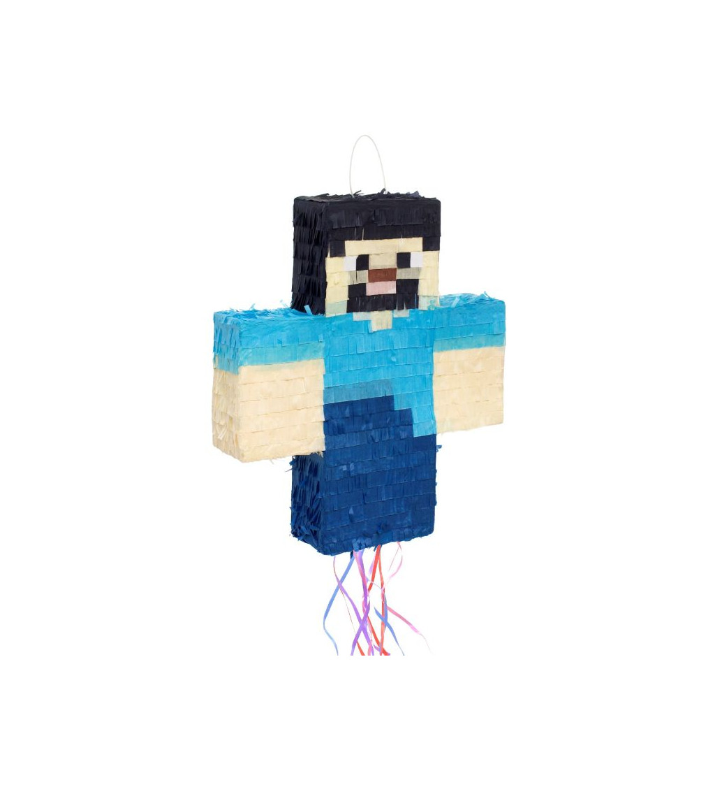 Party piňata pixelový panáček 40 cm