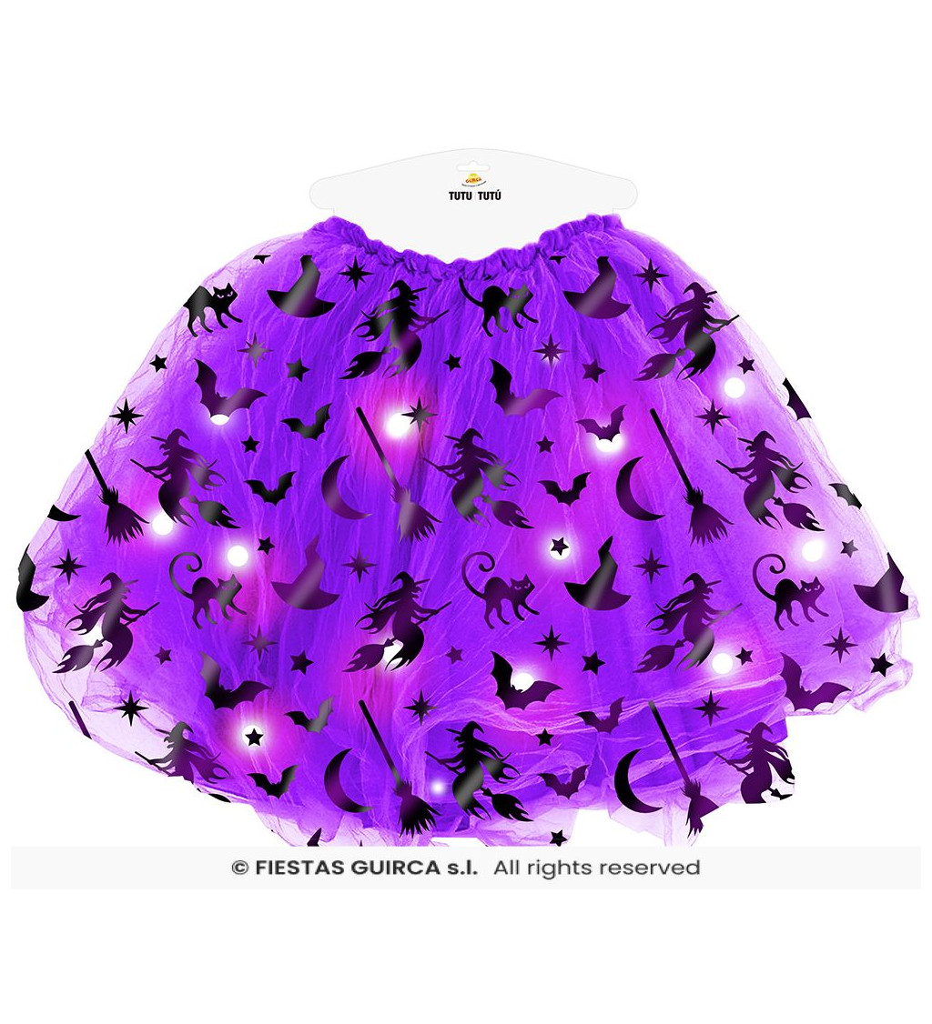Čarodějnická sukně se světýlky