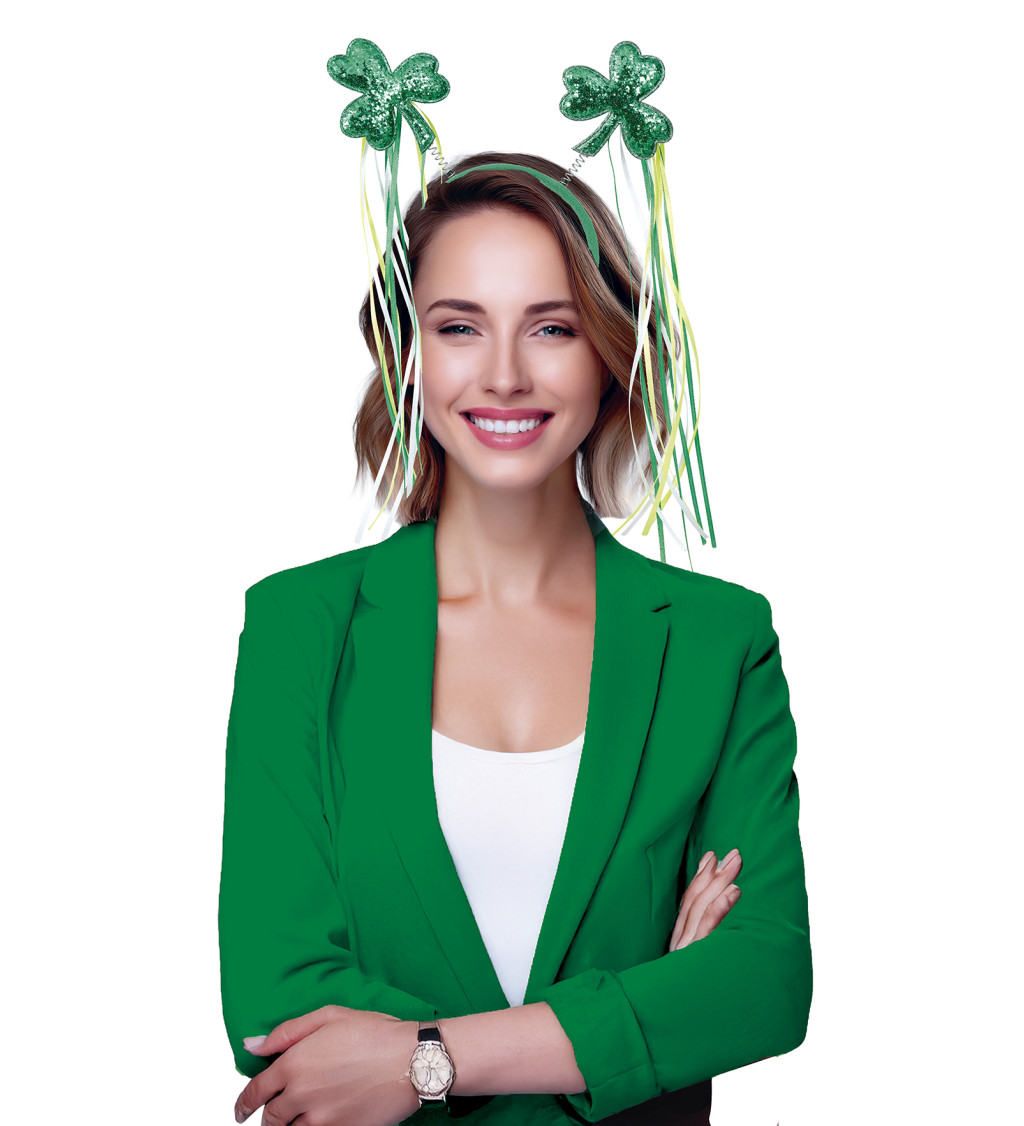 Čelenka s čtyřlístky Sv. Patrik