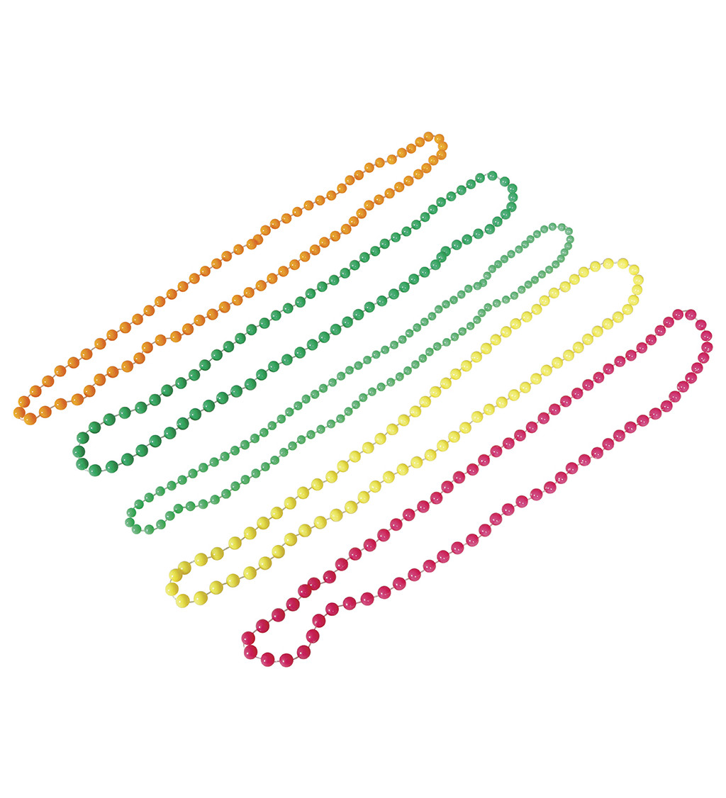 Sada náhrdelníků z barevných perel