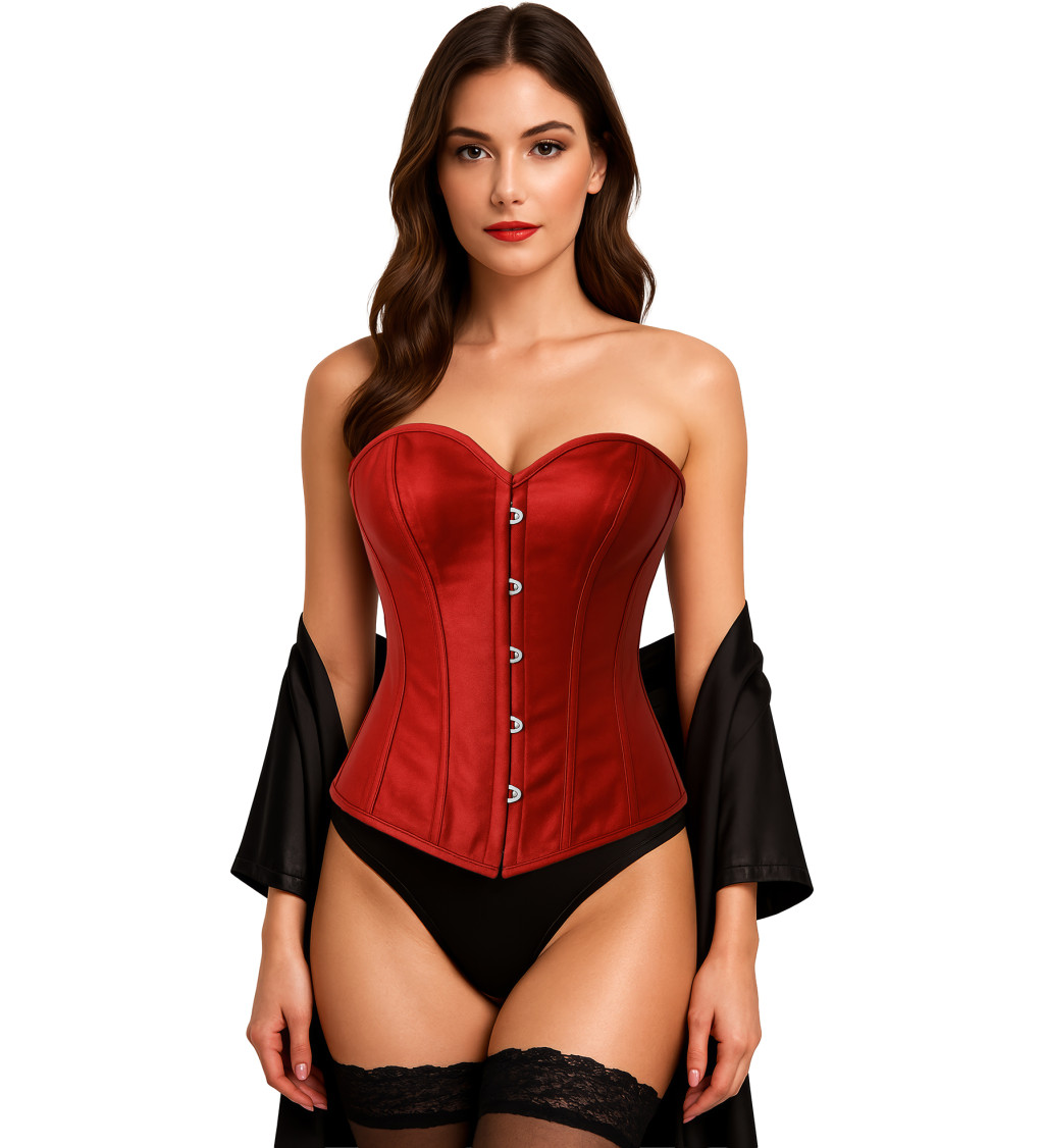 Červený svůdný korzet