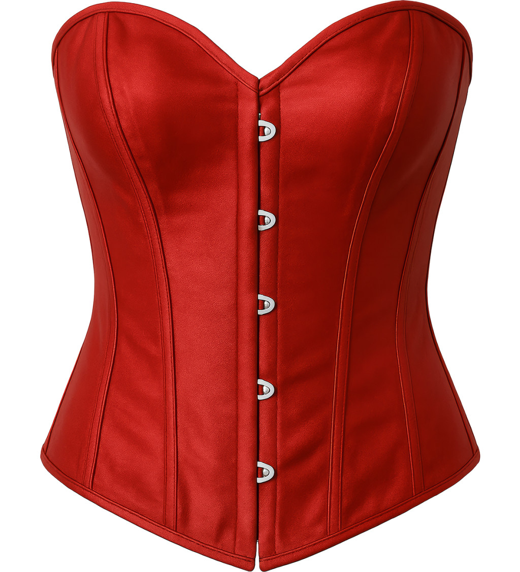 Červený svůdný korzet