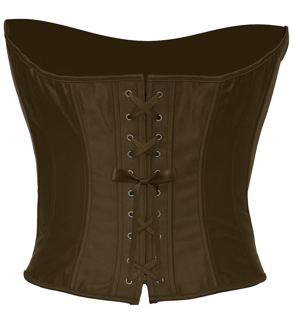 Hnědý stylový korzet