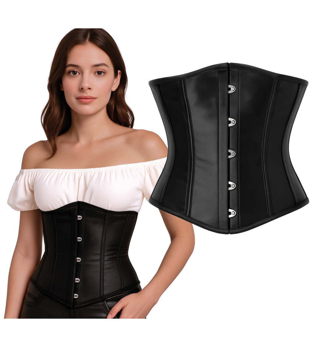 Černý korzetový top