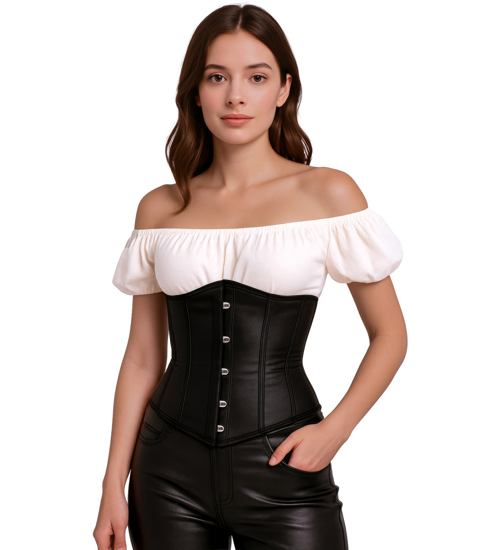 Černý korzetový top