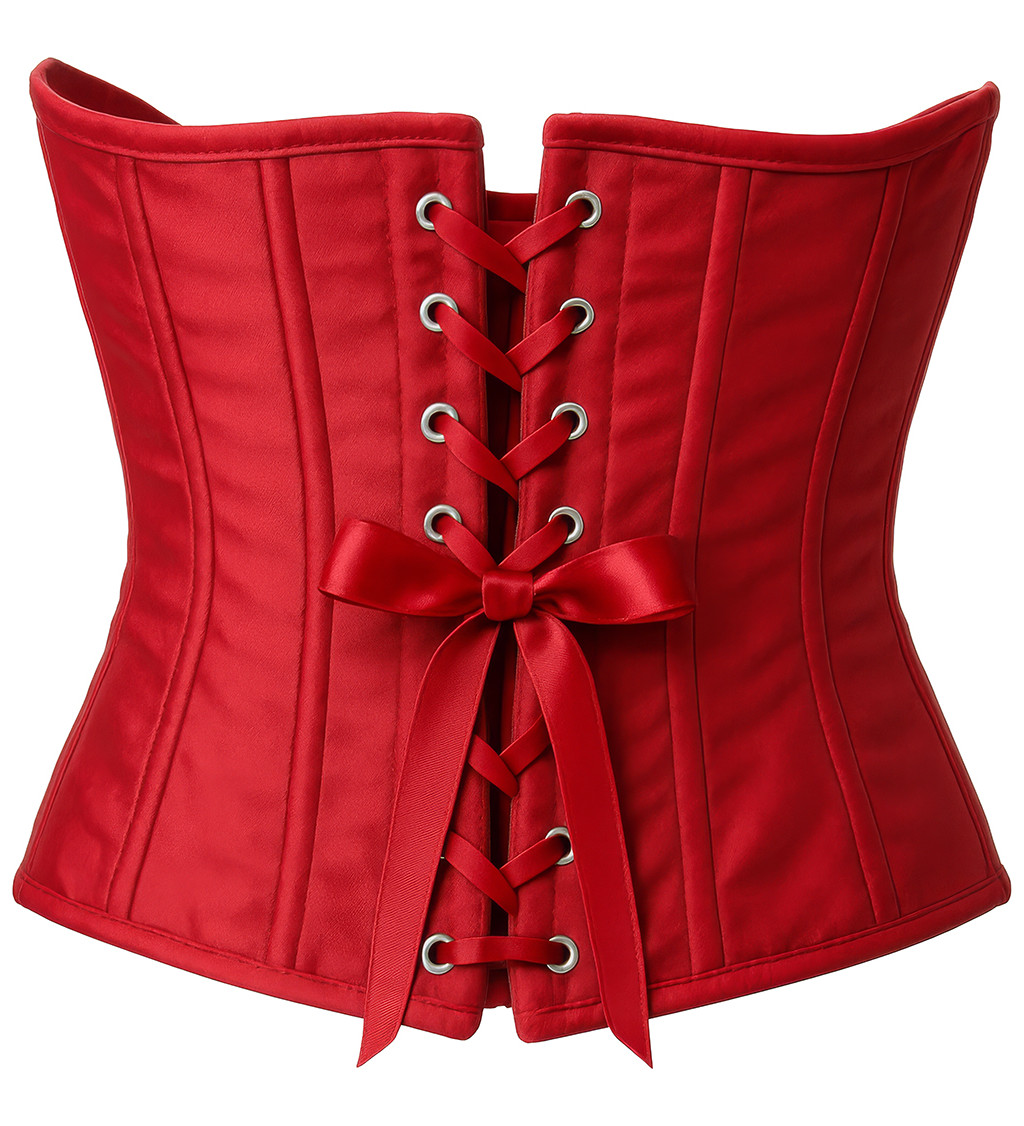 Červený korzetový top