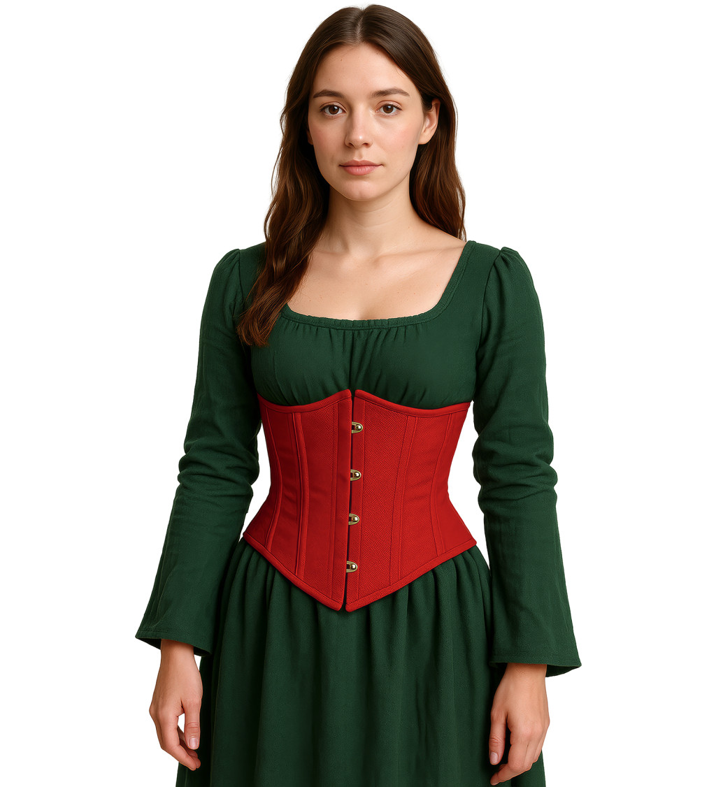 Červený korzetový top