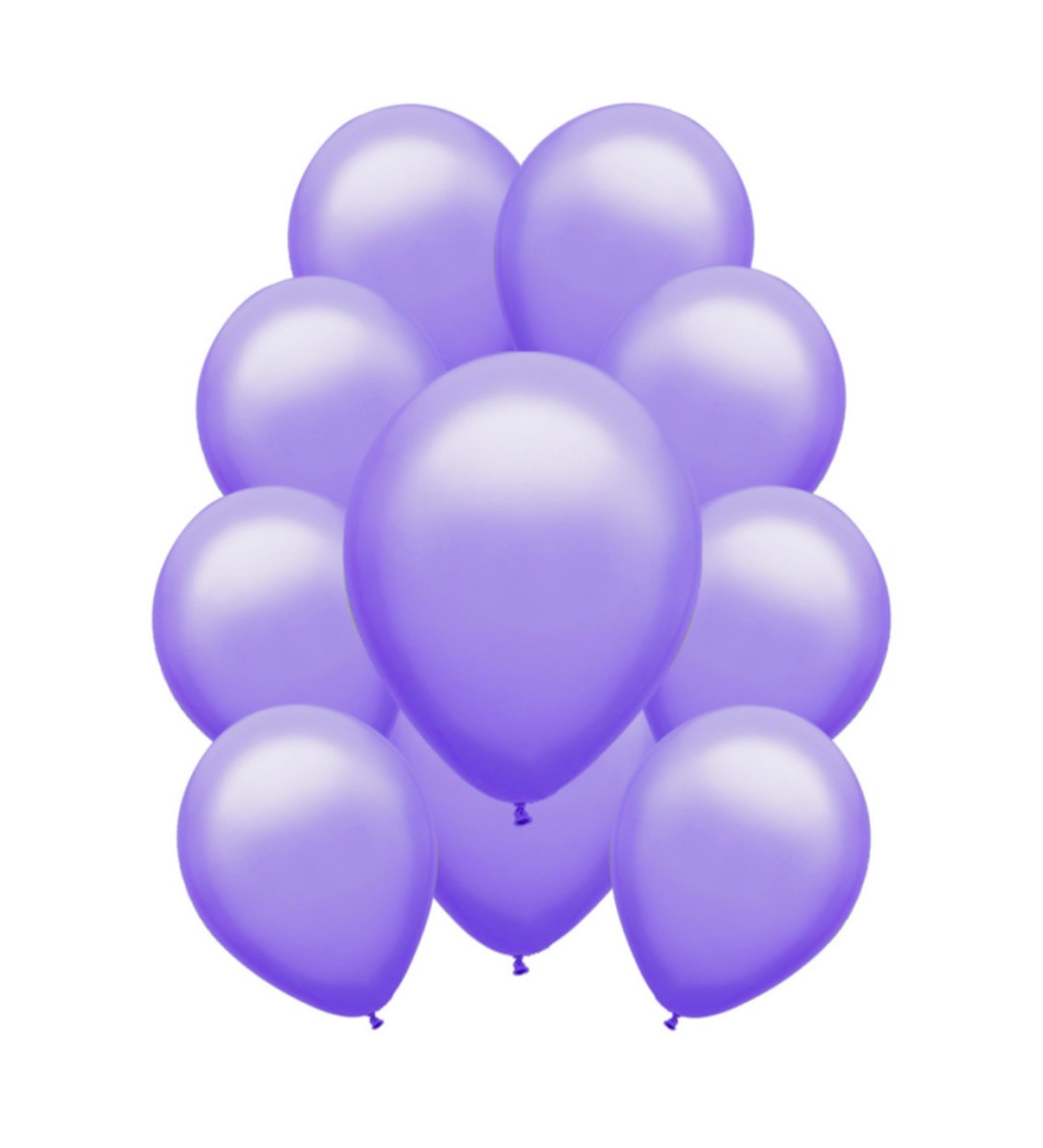 Světle fialové pastelové latexové balónky – 10 ks