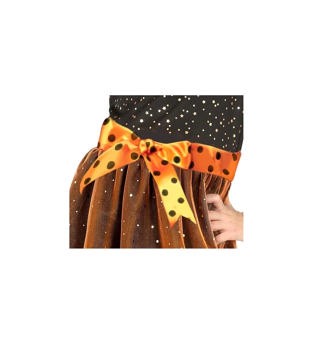 Dětský kostým Malá oranžová čarodějnice