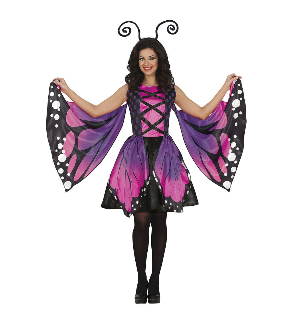 Dámský kostým Fialový motýl