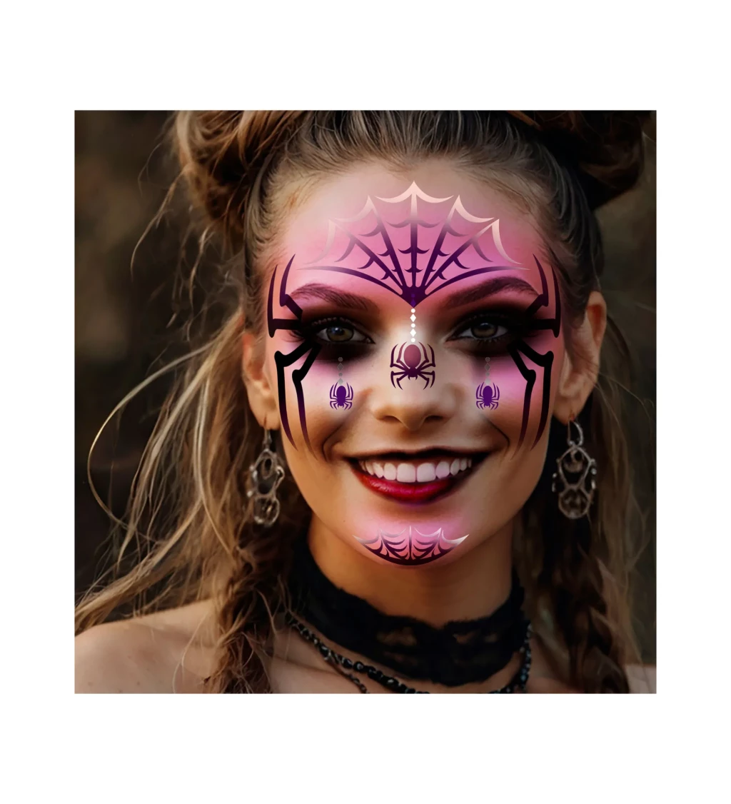 Šablona na make-up pavouk