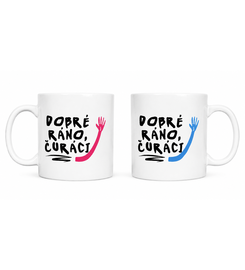 Hrnek s nápisem Dobré ráno čůráci