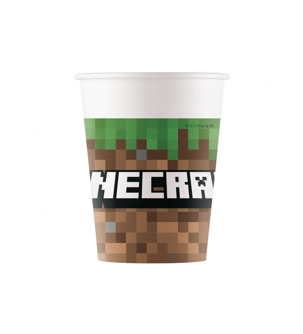 Minecraft kelímky – party sada 8 ks