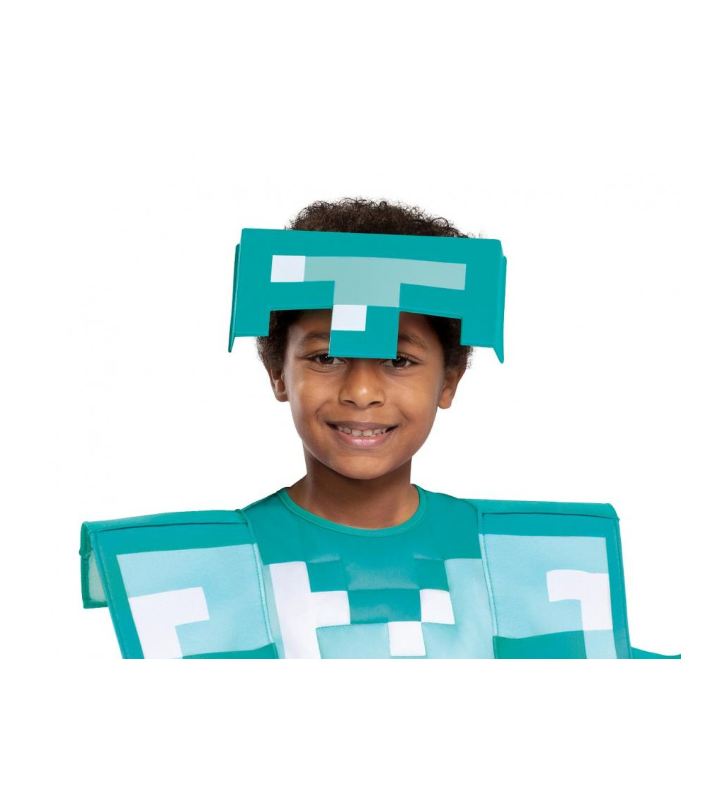 Dětský kostým Minecraft: diamantová zbroj