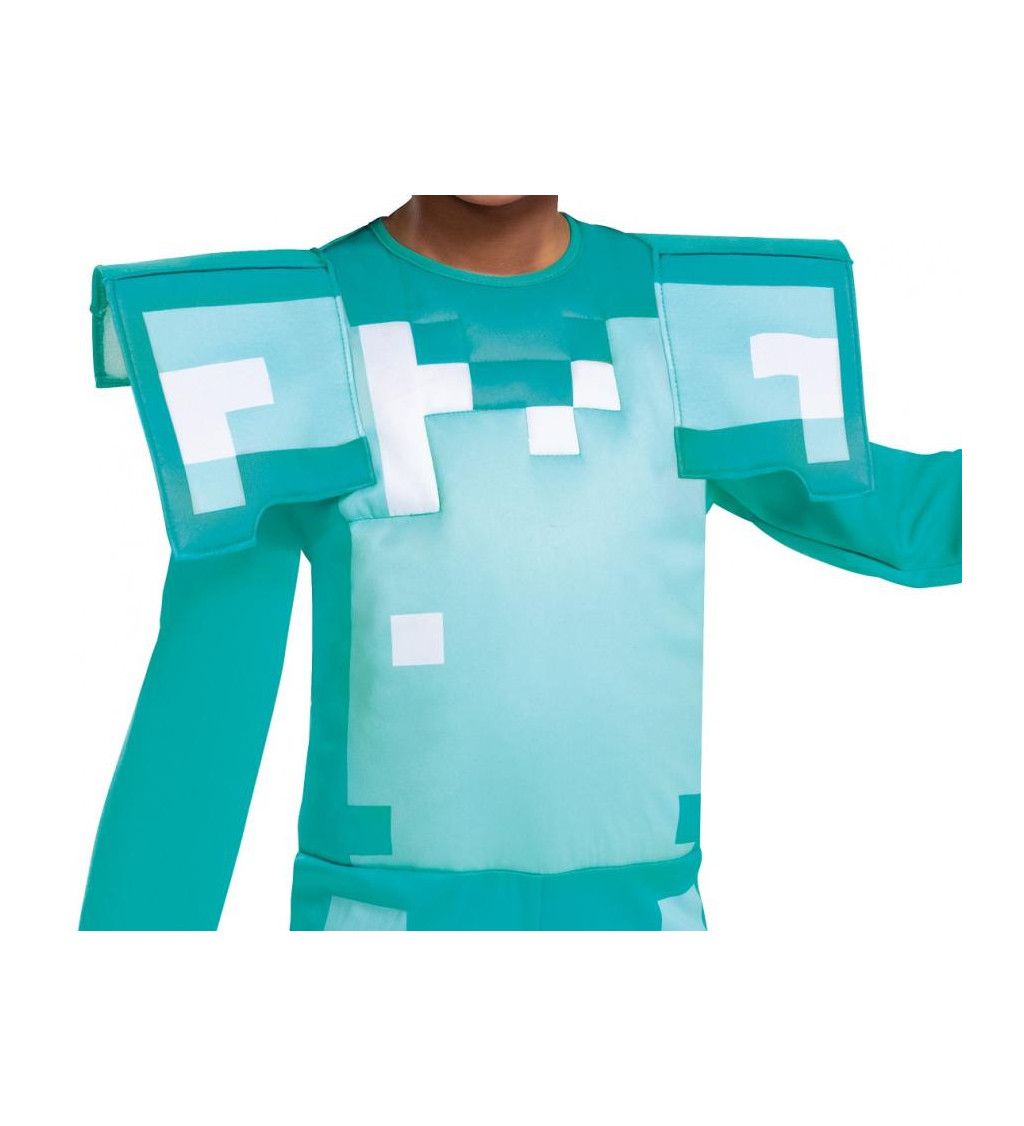 Dětský kostým Minecraft: diamantová zbroj