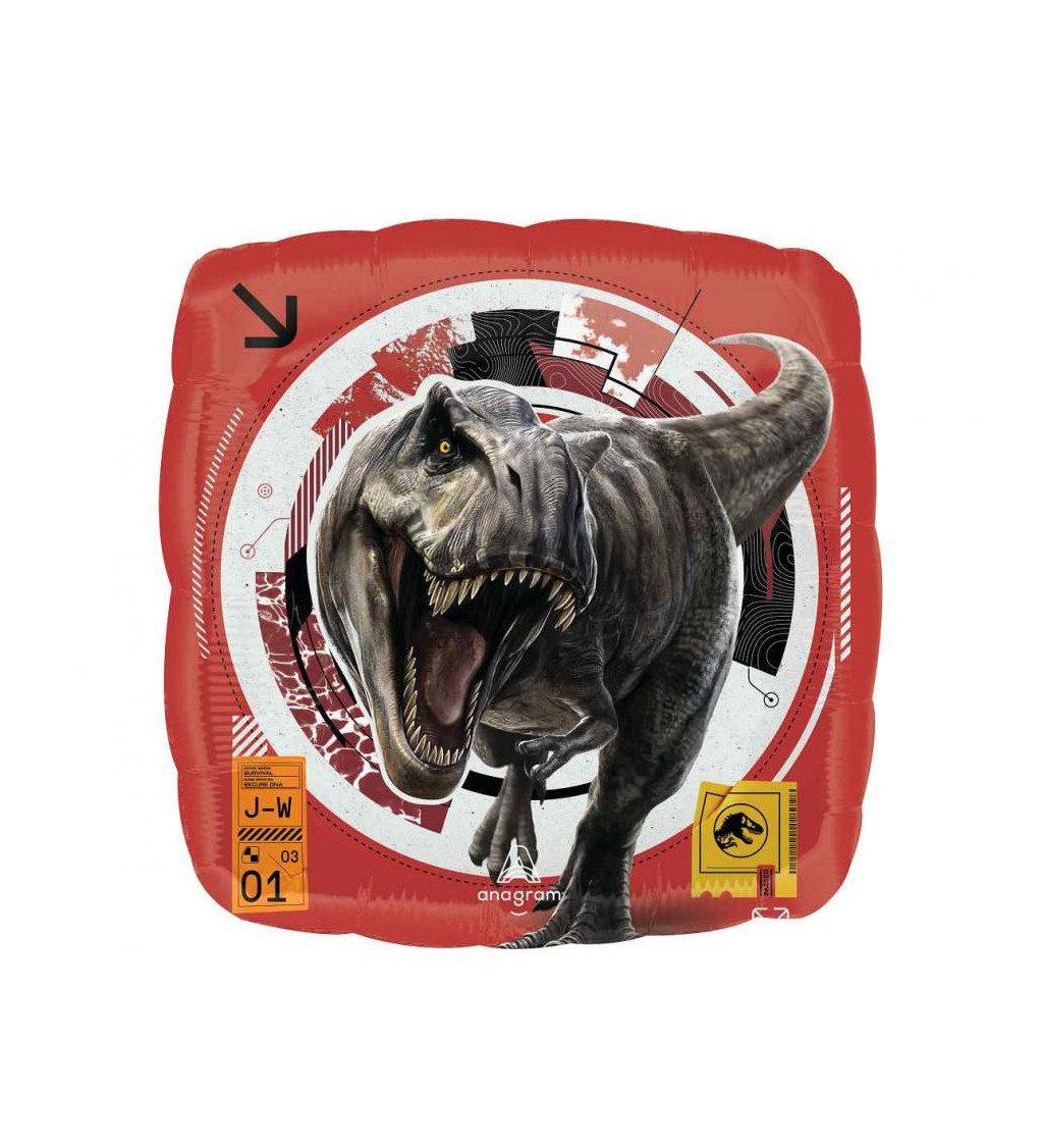 Fóliový balónek s dinosaury Jurassic World Rebirth