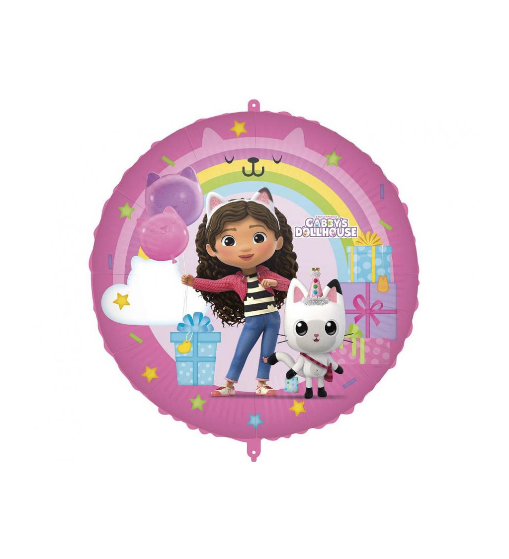 Gabby's Dollhouse balónek – Gabby a kočičí kamarádi