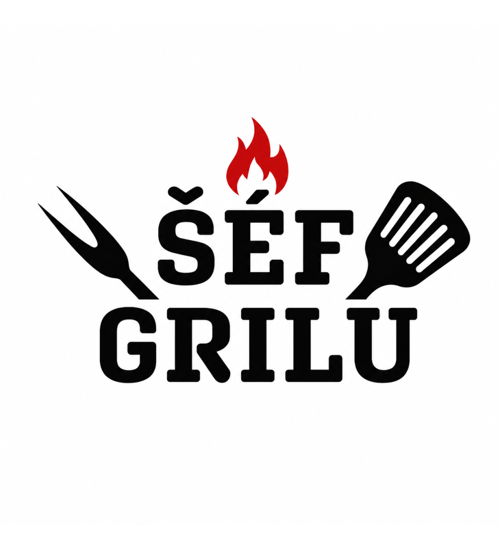 Šedá zástěra Šéf grilu