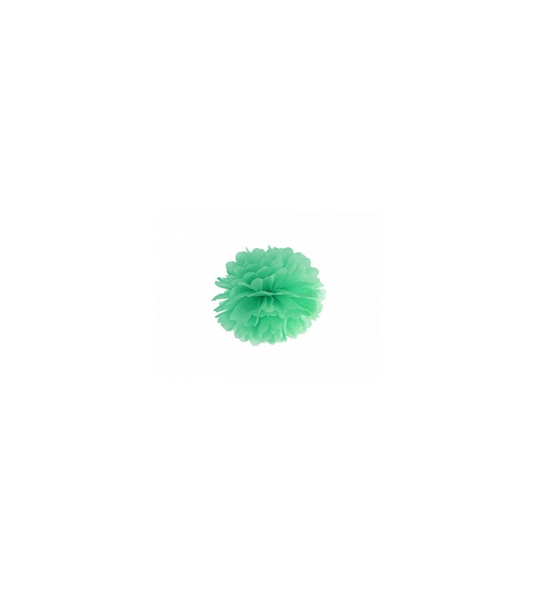 Pompom v mintové barvě - 25 cm