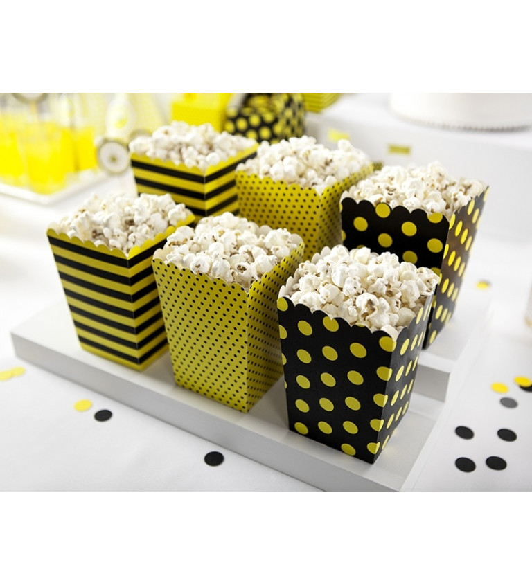 Krabičky na popcorn včelky