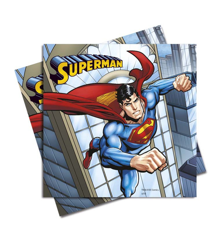 Papírové ubrousky Superman