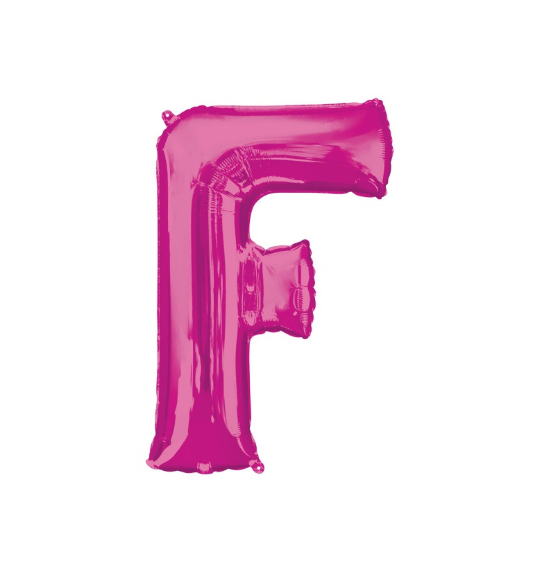 Fóliový balónek - růžové písmeno F