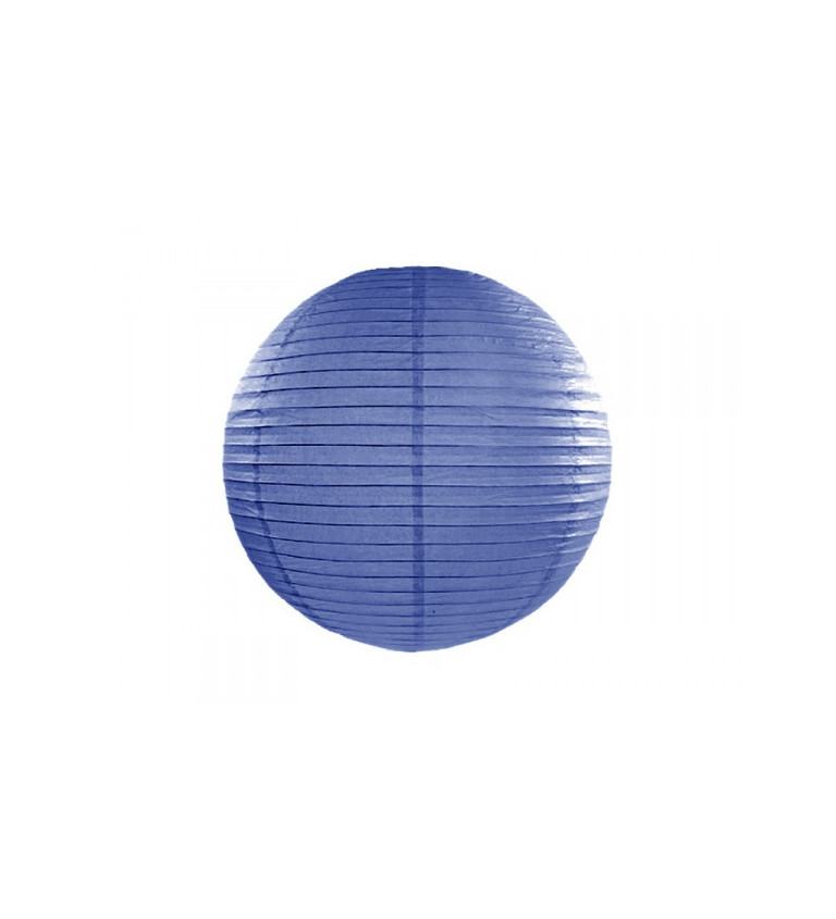 Královsky modrý papírový lampión - 35 cm
