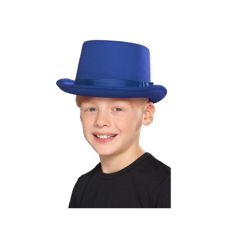 Modrý klobouk pro děti
