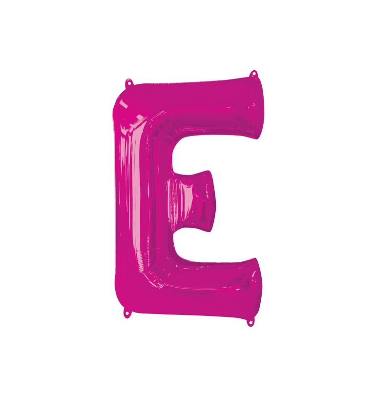 Balónek- písmeno E Růžový