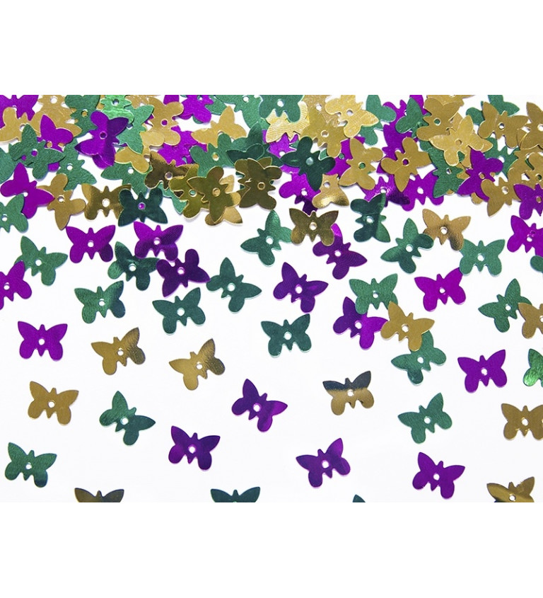 Konfety - barevní motýlci