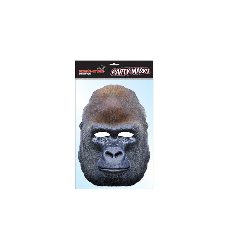Papírová maska Gorila