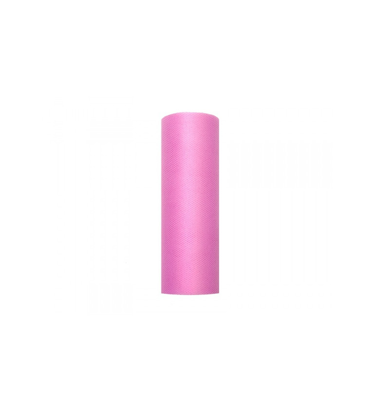 Dekorační tyl 0,3 m - sytě růžový