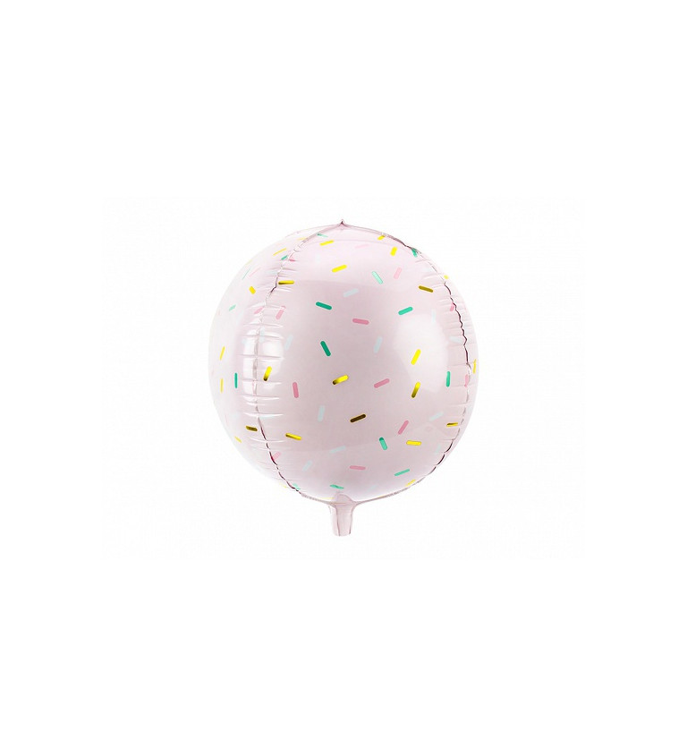 Balonek fóliový koule s posypkami, 40 cm