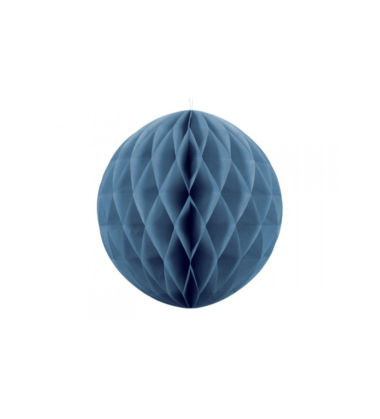 Papírová dekorativní koule - modrá I