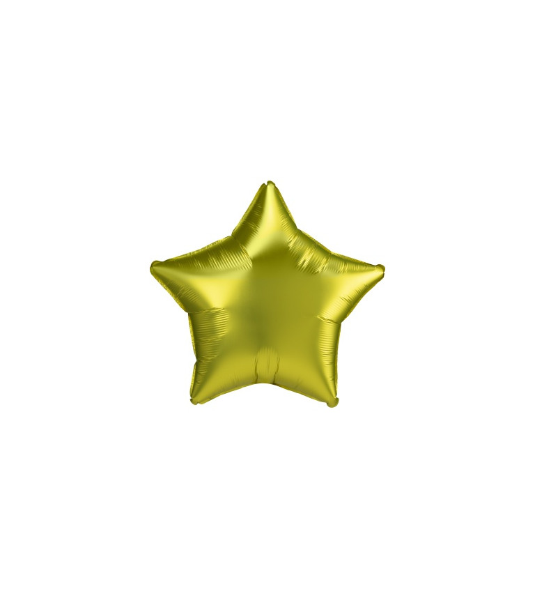Fóliový balónek - zářivá zlatá hvězda
