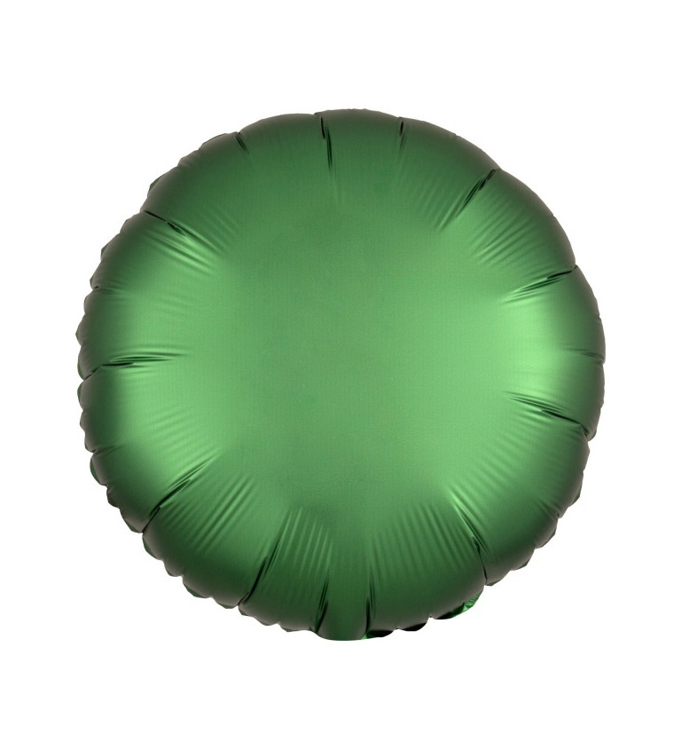 Kulatý fóliový balónek tmavě zelený