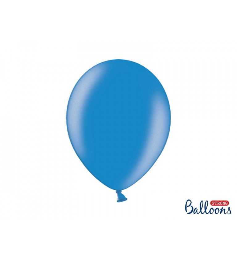Balónky STRONG - metalické modré
