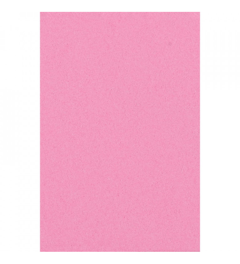 Růžový plastový ubrus