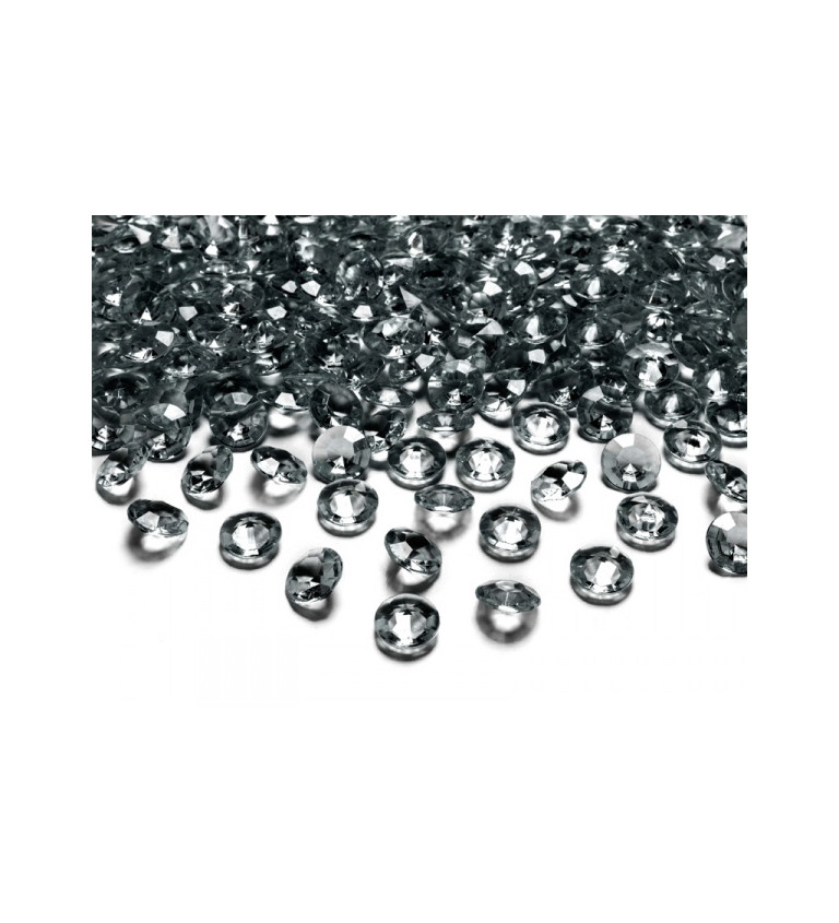 Diamantové krystalky, šedé