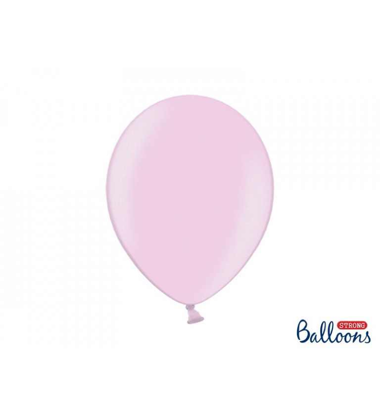 Balónek metalický - světle růžový