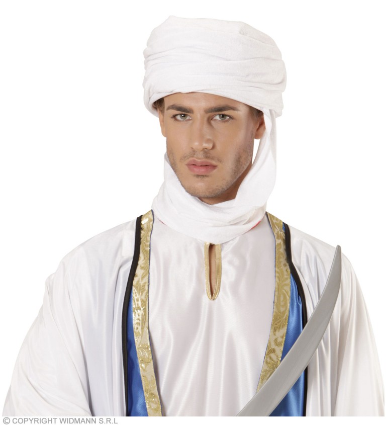 Typický bílý turban