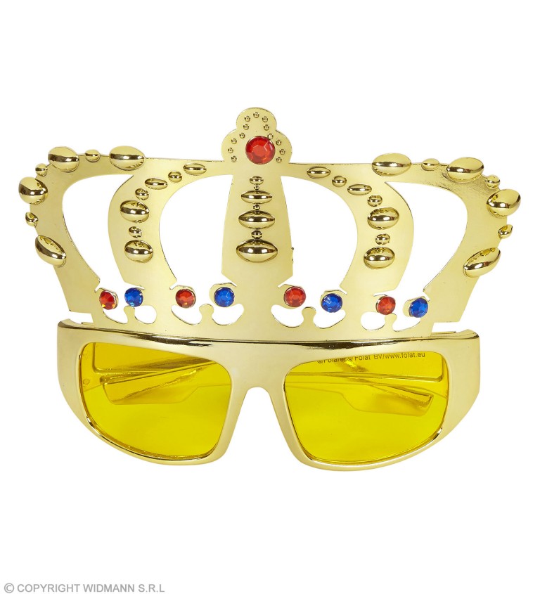 Brýle žluté s korunou