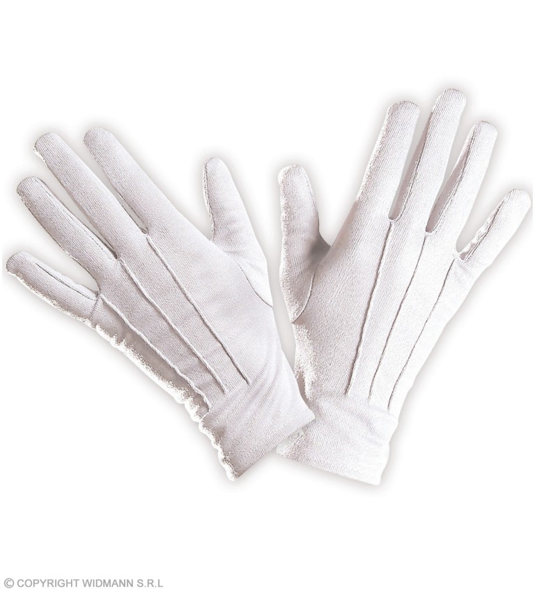 Dámské rukavičky v bílém provedení