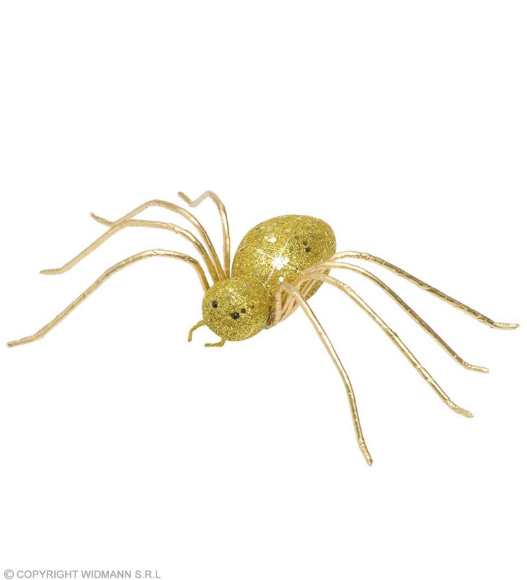 Dekorace Zlatý pavouk