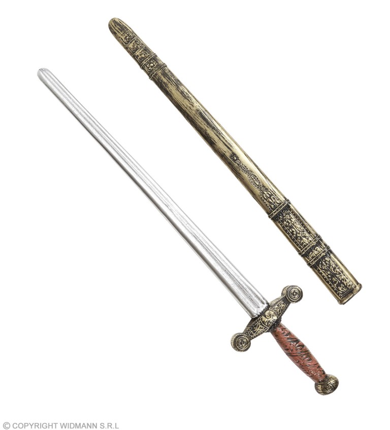Rytířský meč s pochvou