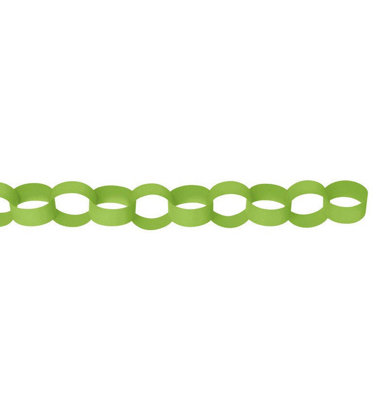 Dekorativní řetěz - zelený