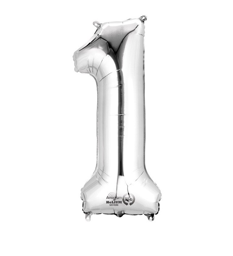 Fóliový balónek - stříbrná 1