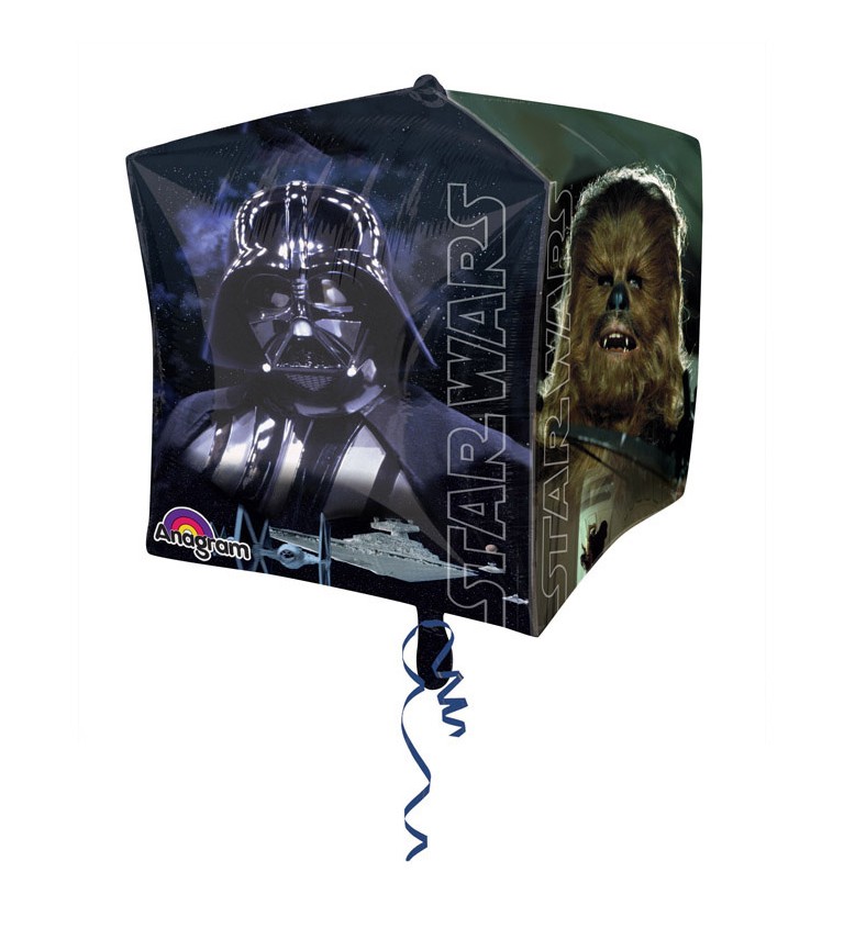 Fóliový balónek - kostka s motivem Star Wars